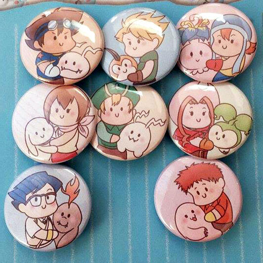 digimon buttons